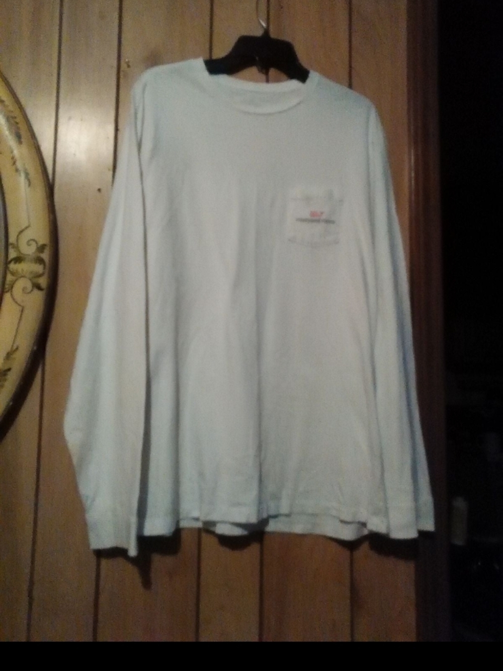 Vineyard Vines Light Blue Long Sleeve Pocket Tee